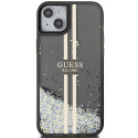 Kryt Guess LIQUID GLITTER GOLD STRIPES iPhone 15 Plus