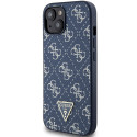 Kryt Guess 4G Triangle Metal Logo pro iPhone 15 Plus - modrý