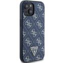 Kryt Guess 4G Triangle Metal Logo pro iPhone 15 Plus - modrý