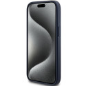 Kryt Guess 4G Triangle Metal Logo pro iPhone 15 Plus - modrý