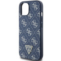 Kryt Guess 4G Triangle Metal Logo pro iPhone 15 Plus - modrý