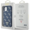 Kryt Guess 4G Triangle Metal Logo pro iPhone 15 Plus - modrý