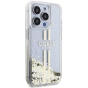 Kryt Guess LIQUID GLITTER GOLD STRIPES pro iPhone 15 Pro Max