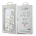 Kryt Guess LIQUID GLITTER GOLD STRIPES pro iPhone 15 Pro Max