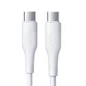 JOYROOM S-02530M3 Datový a nabíjecí kabel USB-C/USB-C PD až 60W, 0,25m, bílý