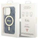 Kryt Guess IML 4G MagSafe iPhone 15 Pro - modrý
