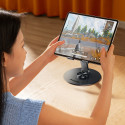 Stojánek Wozinsky WRS-DSY84SS na tablet, otočný o 360°, hliníkový - šedý