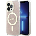 Kryt Guess IML 4G MagSafe pro iPhone 15 Pro - pink