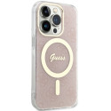 Kryt Guess IML 4G MagSafe pro iPhone 15 Pro - pink