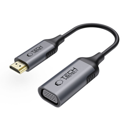 Adaptér Tech-Protect UltraBoost HDMI / VGA FULL HD 60 Hz - černý