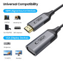 Adaptér Tech-Protect UltraBoost HDMI / VGA FULL HD 60 Hz - černý