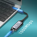 Adaptér Tech-Protect UltraBoost USB-C na Ethernet RJ45 1000Mbps - černý