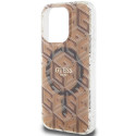 Kryt Guess IML GCUBE pro iPhone 15 Pro - hnědý