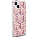 Kryt Guess GCube MagSafe pro iPhone 15 Plus - růžová