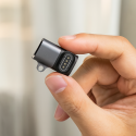 Adaptér Wozinsky WAYGS1 USB-C pro chytré hodinky Garmin - šedý