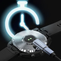 Adaptér Wozinsky WAYGS1 USB-C pro chytré hodinky Garmin - šedý