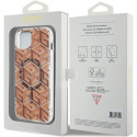 Kryt GUESS IML GCube MagSafe pro iPhone 15 Plus - hnědý