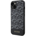 Kryt Guess GCUBE STRIPES MagSafe pro iPhone 15/14/13 - černý