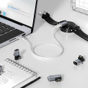 Adaptér Wozinsky WAYGS1 USB-C pro chytré hodinky Garmin - šedý
