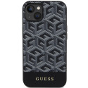 Kryt Guess GCUBE STRIPES MagSafe pro iPhone 15/14/13 - černý