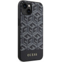 Kryt Guess GCUBE STRIPES MagSafe pro iPhone 15/14/13 - černý