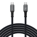 Wozinsky WPS-UY415S USB-C USB4 Cable 40Gb/s 240W 1.5m 4K - Black