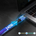 Wozinsky WPS-UY42S USB-C USB4 Cable 40Gb/s 240W 2m 4K - Black