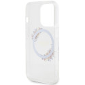 Kryt Guess IML FLOWERS WREATCH MagSafe pro iPhone 15 Pro Max - clear