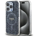 Kryt Guess IML GCUBE MagSafe pro iPhone 15 Pro Max – černý