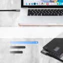 Wozinsky WPS2-UY41S USB-C USB4 40Gb/s 240W 2m Angled Cable - Black