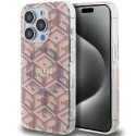 Kryt Guess GCube MagSafe iPhone 15 Pro Max – růžová