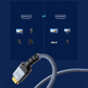 Wozinsky WPS-16AYL1S DisplayPort 2.1 Cable 80 Gb/s 16K@60Hz 8K@120Hz 4K@240Hz HDR HDCP DSC 1m - Black