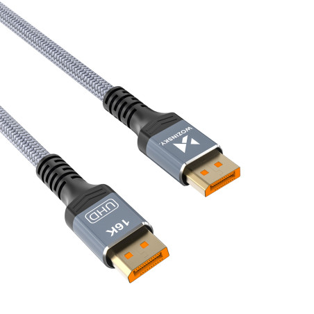 Wozinsky WPS-16AYL3S DisplayPort 2.1 Cable 80 Gb/s 16K@60Hz 8K@120Hz 4K@240Hz HDR HDCP DSC 3m - Black