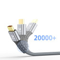 Wozinsky WPS-16AYL2S DisplayPort 2.1 80 Gb/s 16K@60Hz 8K@120Hz 4K@240Hz HDR HDCP DSC cable - black
