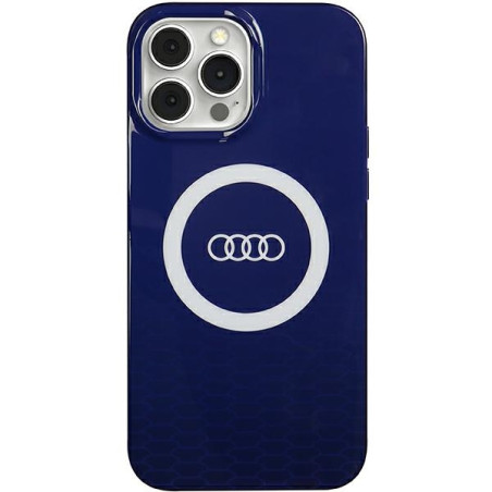 Kryt Audi IML Big Logo pro iPhone 13 Pro Max – modrá