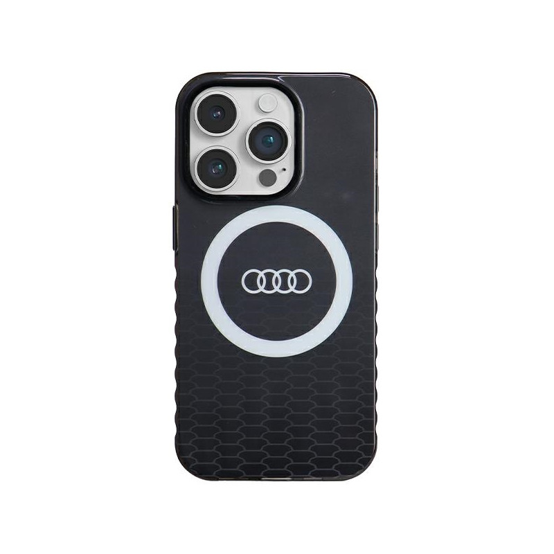 Kryt Audi IML BIG LOGO pro iPhone 14 Pro - černý