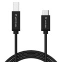 Kabel Wozinsky WKDDY1S USB-B na USB-C 1 m - černý