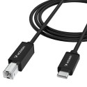 Kabel Wozinsky WKDDY2S USB-B na USB-C 2 m - černý
