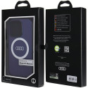 Kryt Audi iML Big Logo pro iPhone 14 Pro - modrá