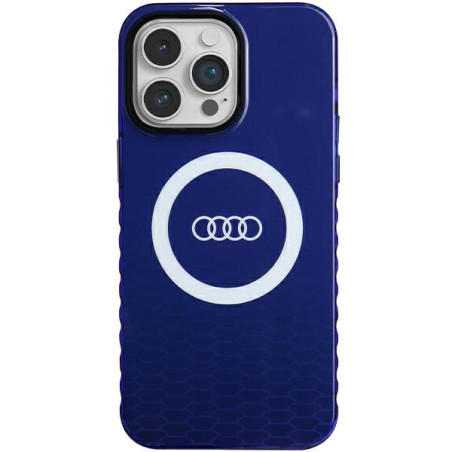 Kryt Audi IML BIG LOGO pro iPhone 14 Pro Max - modrá