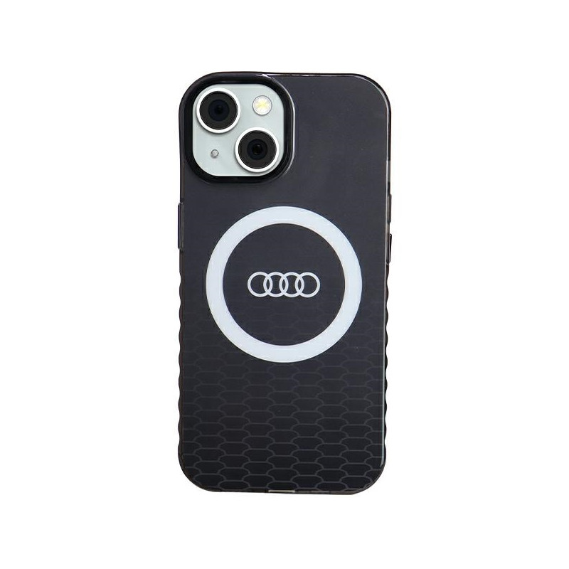 Kryt Audi BIG LOGO pro iPhone 15 / 14 / 13 - černý