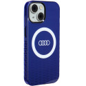 Kryt Audi BIG LOGO pro iPhone 15/14/13 - modrá