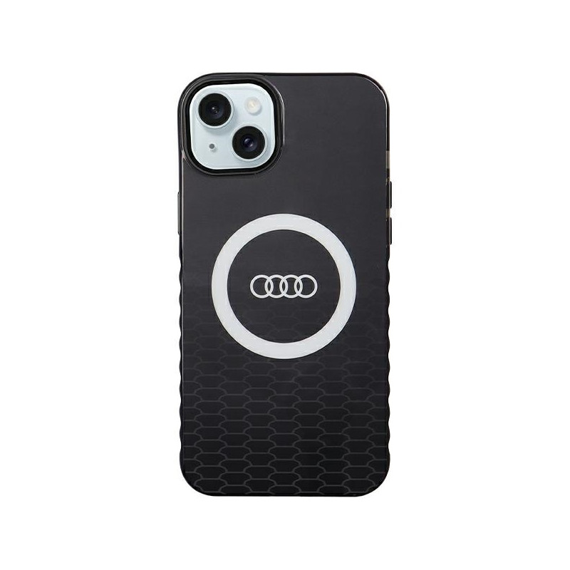 Kryt Audi IML Big Logo pro iPhone 15 Plus / 14 Plus - černý