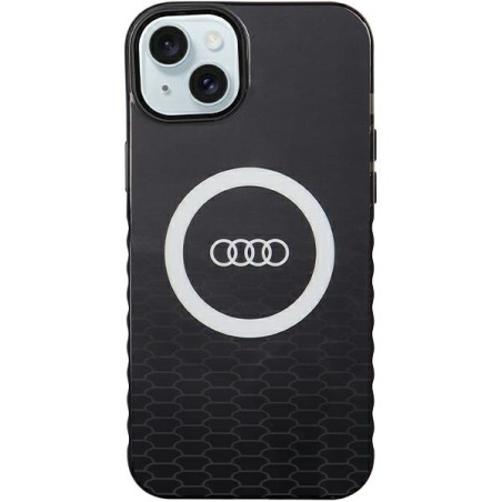 Kryt Audi IML Big Logo pro iPhone 15 Plus/14 Plus - černý