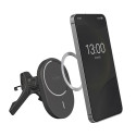 Puro Car Holder with Qi2 Charger, MagSafe Compatible - Black