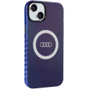 Kryt Audi IML BIG LOGO pro iPhone 15 Plus / 14 Plus - modrý