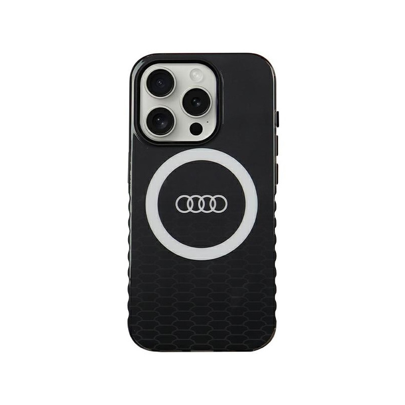Kryt Audi BIG LOGO pro iPhone 15 Pro - černý
