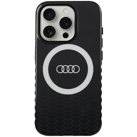 Kryt Audi BIG LOGO pro iPhone 15 Pro - černý
