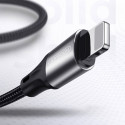 JOYROOM S-1530N1 Prémiový & Odolný datový a nabíjecí kabel USB/Lightning 12W, 1,5m, černý