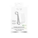 Powerbanka Puro Power Link 10 Plus 10000mAh s vestavěným kabelem USB-C - bílá